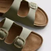 Sandale tip mule cu curea cu două catarame