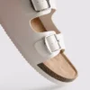 Sandale tip mule cu curea cu două catarame