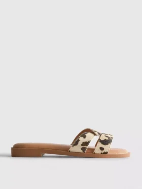 Sandale tip mule cu curele încrucișate Sandale tip mule cu curele încrucișate