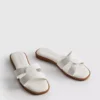 Sandale tip mule cu curele răsucite