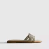 Sandale tip mule cu strasuri