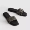 Sandale tip mule cu strasuri