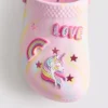Sandale tip saboți cu unicorn