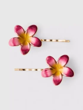 Set de 2 agrafe florale