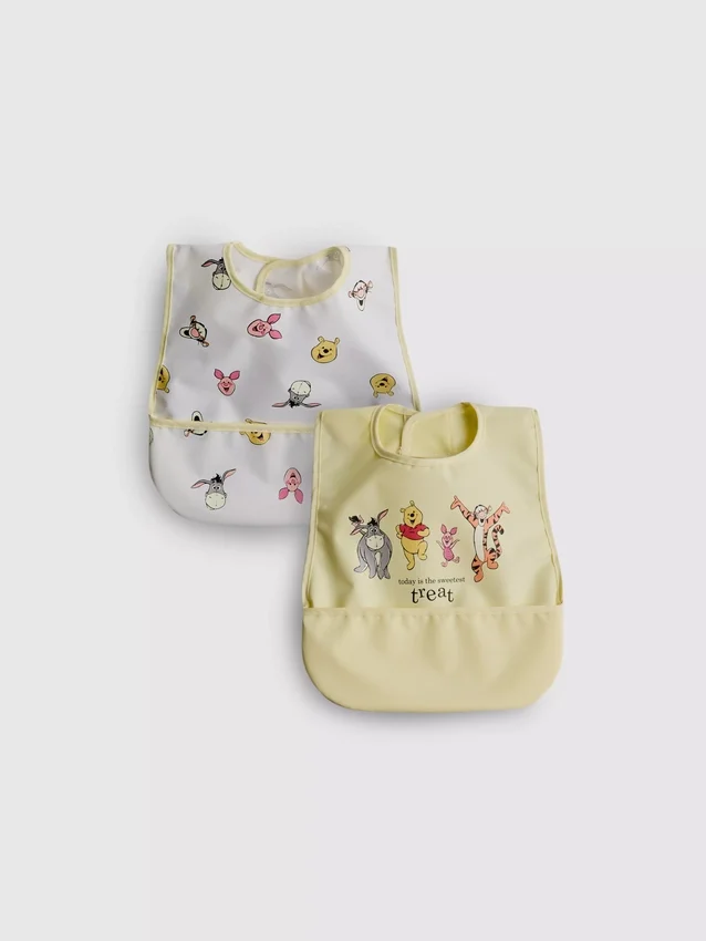 Set de 2 bavete înfășurate cu Winnie the Pooh de la Disney Set de 2 bavete înfășurate cu Winnie the Pooh de la Disney