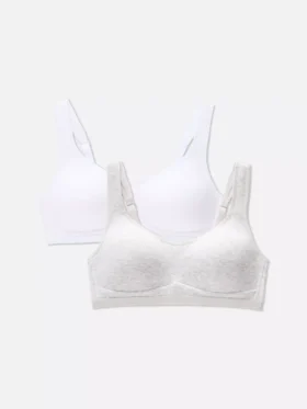 Set de 2 bralete din bumbac „Love to Lounge”
