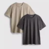 Set de 2 cămăși cu guler rotund Set de 2 cămăși cu guler rotund