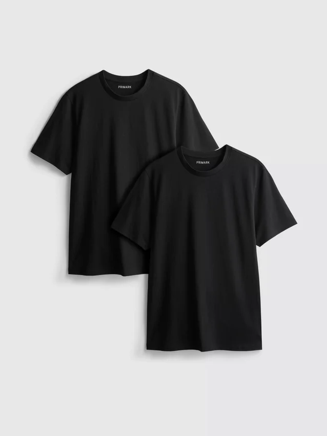 Set de 2 cămăși cu guler rotund Set de 2 cămăși cu guler rotund