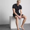 Set de 2 cămăși cu mâneci scurte și textură cu nervuri Set de 2 cămăși cu mâneci scurte și textură cu nervuri