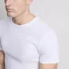 Set de 2 cămăși cu mâneci scurte și textură cu nervuri Set de 2 cămăși cu mâneci scurte și textură cu nervuri