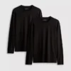 Set de 2 cămăși din bumbac cu mâneci lungi Set de 2 cămăși din bumbac cu mâneci lungi
