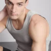 Set de 2 maiouri fără mâneci cu nervuri Set de 2 maiouri fără mâneci cu nervuri