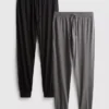 Set de 2 pantaloni de Pijama din jersey Set de 2 pantaloni de Pijama din jersey
