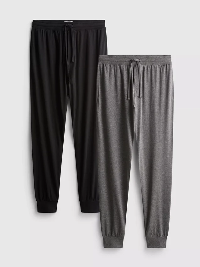 Set de 2 pantaloni de Pijama din jersey Set de 2 pantaloni de Pijama din jersey
