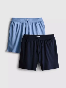 Set de 2 pantaloni scurți de pijamale cu șnur