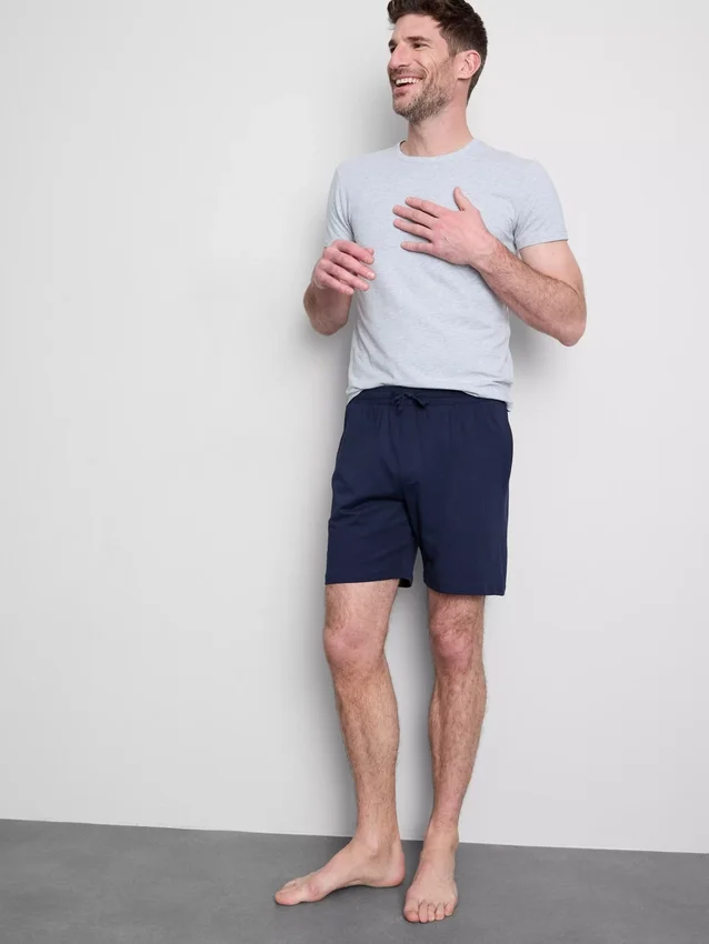 Set de 2 pantaloni scurți de pijamale cu șnur Set de 2 pantaloni scurți de pijamale cu șnur
