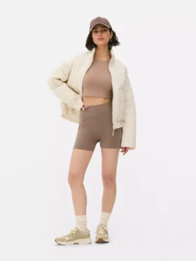 Set de 2 pantaloni scurți de yoga cu talie înaltă