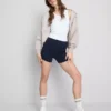 Set de 2 pantaloni scurți de yoga cu talie înaltă Set de 2 pantaloni scurți de yoga cu talie înaltă