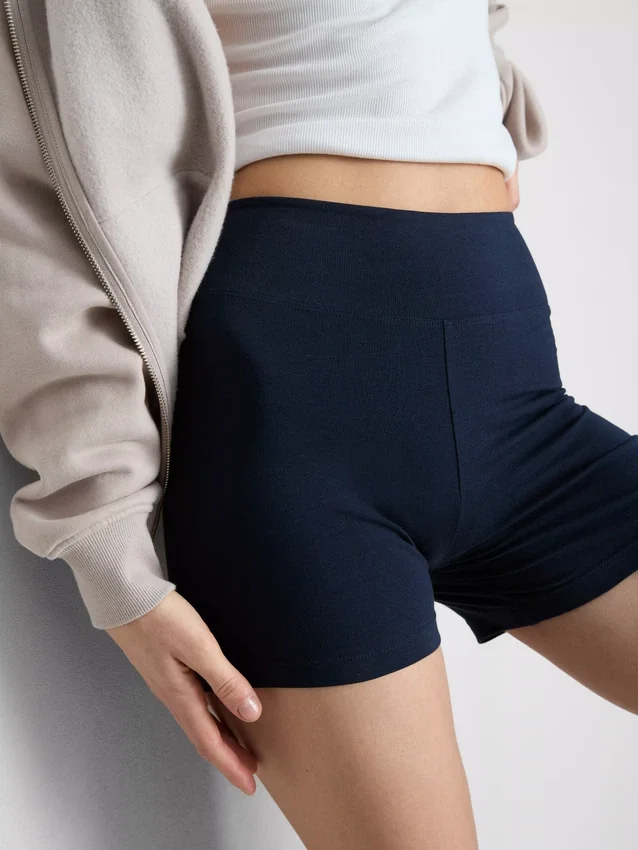 Set de 2 pantaloni scurți de yoga cu talie înaltă Set de 2 pantaloni scurți de yoga cu talie înaltă