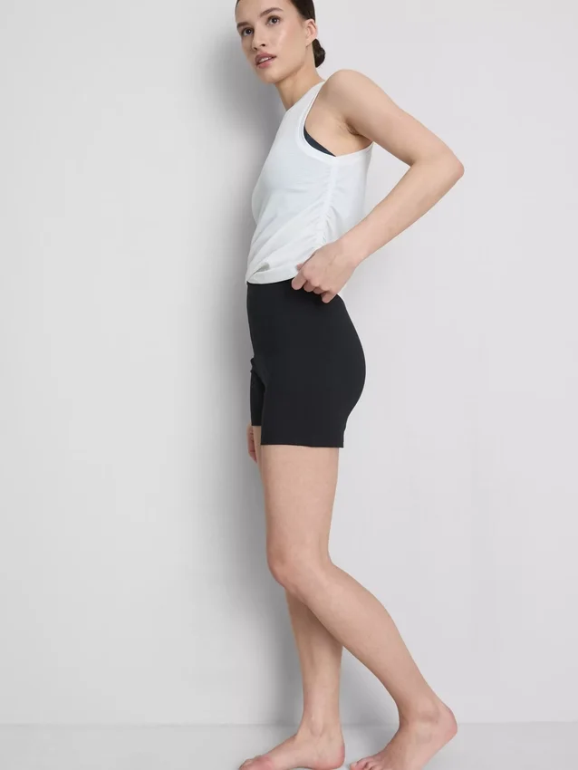 Set de 2 pantaloni scurți de yoga cu talie înaltă Set de 2 pantaloni scurți de yoga cu talie înaltă