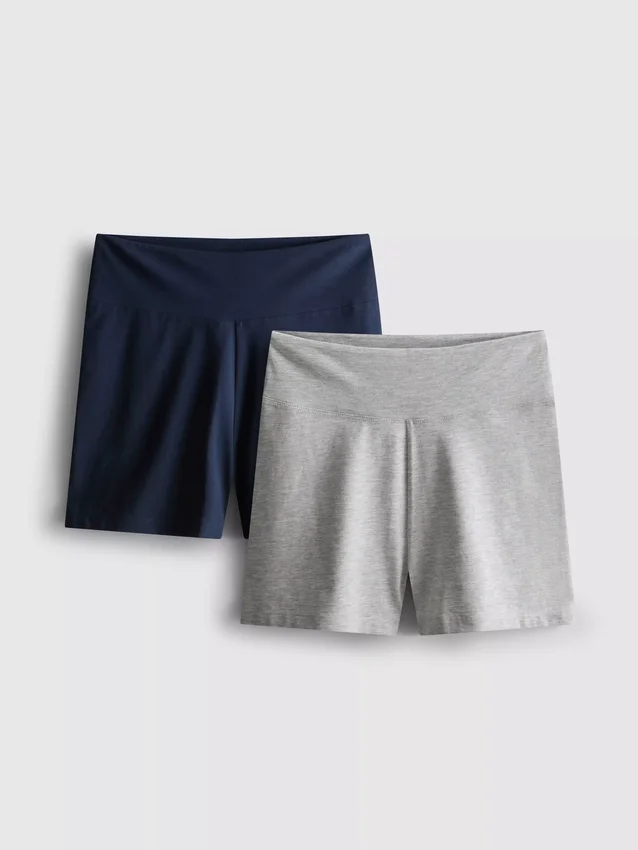 Set de 2 pantaloni scurți de yoga cu talie înaltă Set de 2 pantaloni scurți de yoga cu talie înaltă