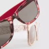Set de 2 perechi de ochelari de soare cu ramă în formă de D