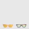 Set de 2 perechi de ochelari de soare cu rame pătrate