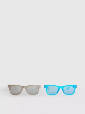 Set de 2 perechi de ochelari de soare cu rame pătrate