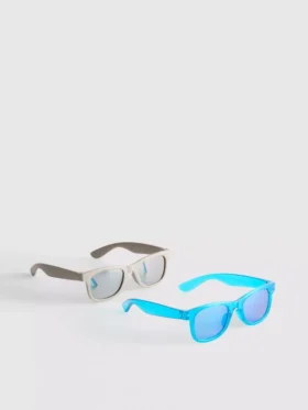 Set de 2 perechi de ochelari de soare cu rame pătrate