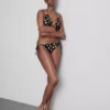 Set de 2 slipuri de bikini cu legături laterale, imprimate Set de 2 slipuri de bikini cu legături laterale, imprimate