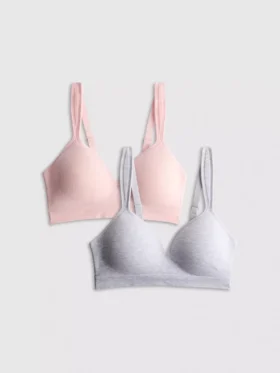 Set de 2 sutiene de casă fără cusături
