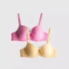 Set de 2 sutiene tip cămășă din plasă cu imprimeu floral A-D Set de 2 sutiene tip cămășă din plasă cu imprimeu floral A-D
