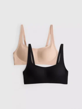 Set de 2 topuri scurte de lenjerie modelatoare