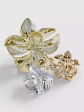Set de 3 agrafe cu flori