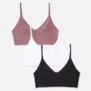 set de 3 bralete scurte fără cusături set de 3 bralete scurte fără cusături