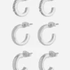 Set de 3 cercei mini-inel