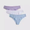 Set de 3 chiloți brazilieni cu conținut ridicat de bumbac Set de 3 chiloți brazilieni cu conținut ridicat de bumbac