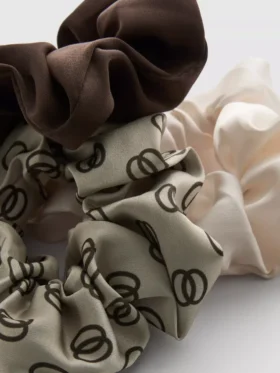 Set de 3 elasticuri de păr asortate