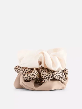 Set de 3 elasticuri de păr din satin