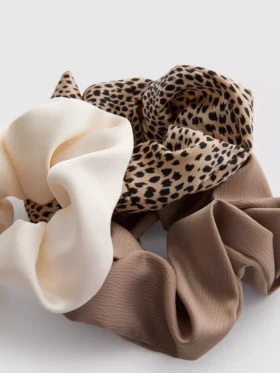 Set de 3 elasticuri de păr din satin
