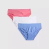 Set de 3 mini-chiloți fără cusături, cu volane Set de 3 mini-chiloți fără cusături, cu volane