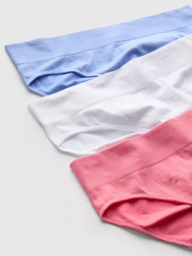 Set de 3 mini-chiloți fără cusături, cu volane