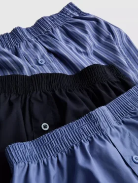 Set de 3 pantaloni scurți cu închidere cu nasturi