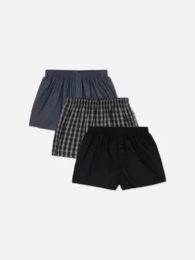 Set de 3 pantaloni scurți țesuți