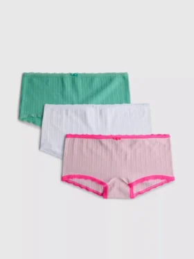 Set de 3 pantaloni scurți mini tip „pointelle” pentru băieți
