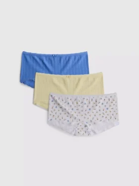 Set de 3 pantaloni scurți mini tip „pointelle” pentru băieți