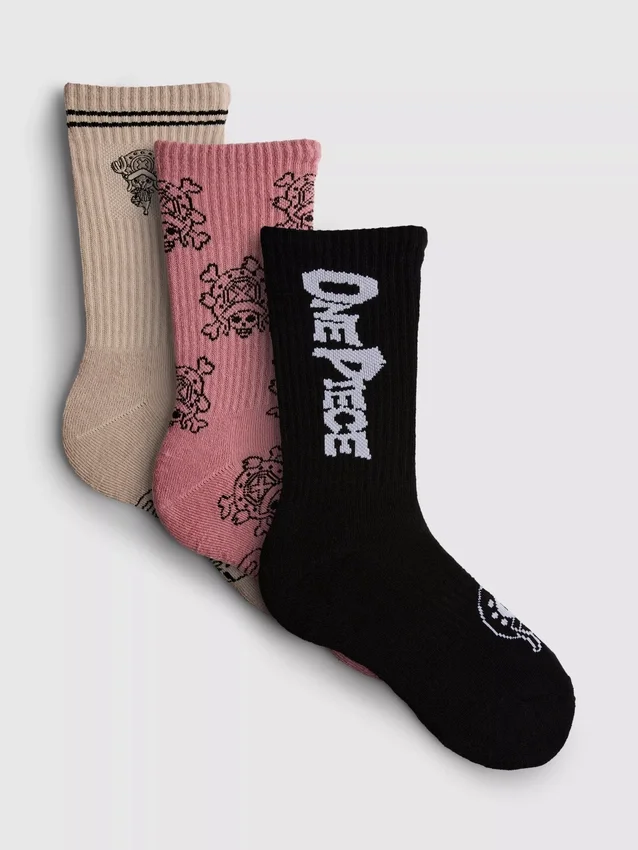 Set de 3 perechi de Șosete dintr-o singură bucată, cu nervuri Set de 3 perechi de Șosete dintr-o singură bucată, cu nervuri