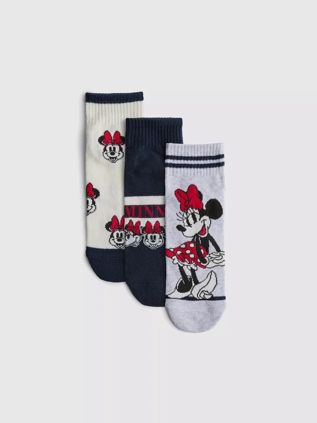 Set de 3 perechi de Șosete scurte Minnie Mouse de la Disney Set de 3 perechi de Șosete scurte Minnie Mouse de la Disney