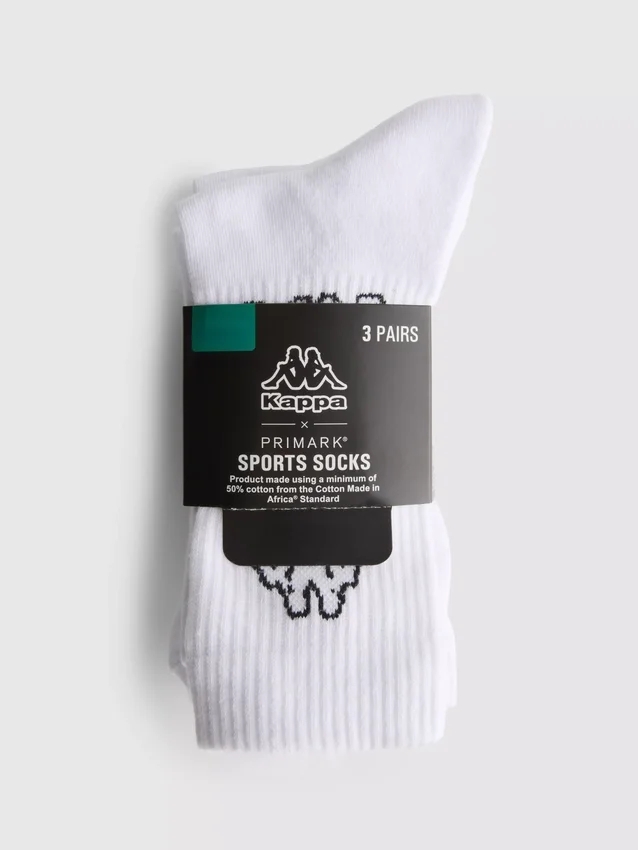 Set de 3 perechi de Șosete sportive Kappa x Primark Set de 3 perechi de Șosete sportive Kappa x Primark