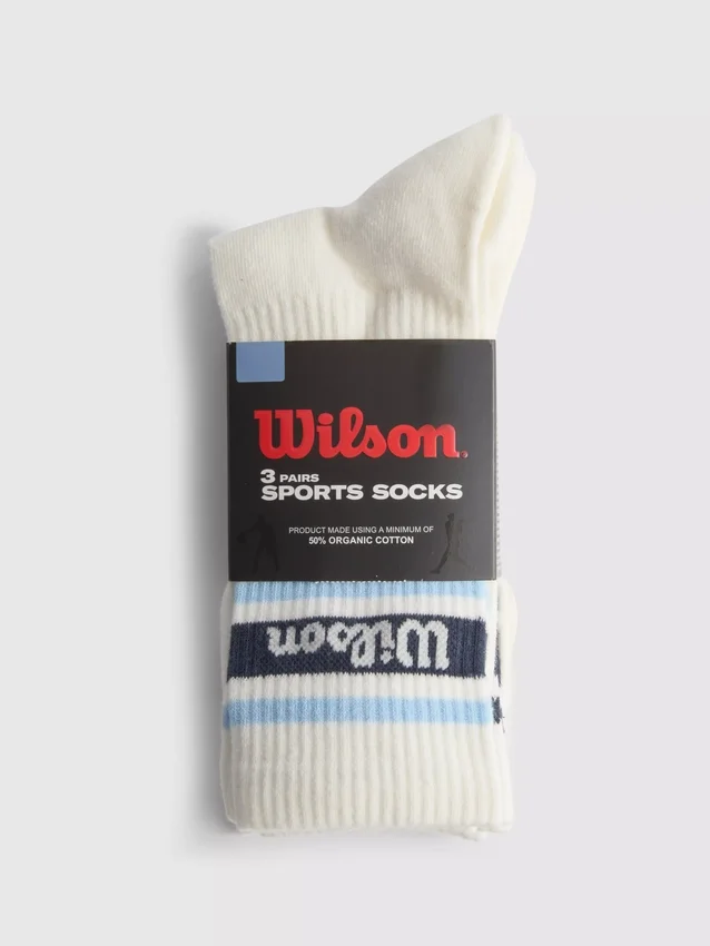 Set de 3 perechi de Șosete sportive Wilson Set de 3 perechi de Șosete sportive Wilson